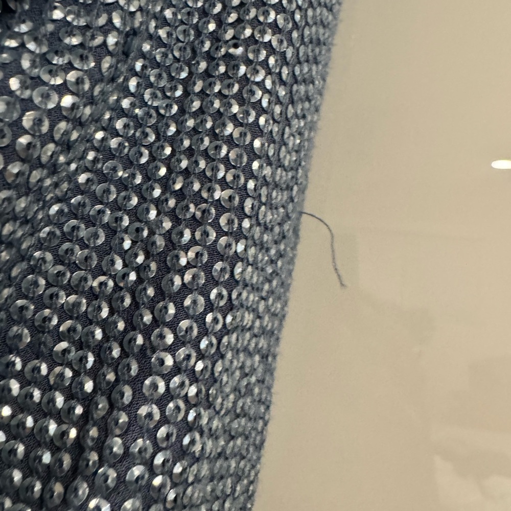 MLV Carmen sequin dress in blue - Picture 8 of 13